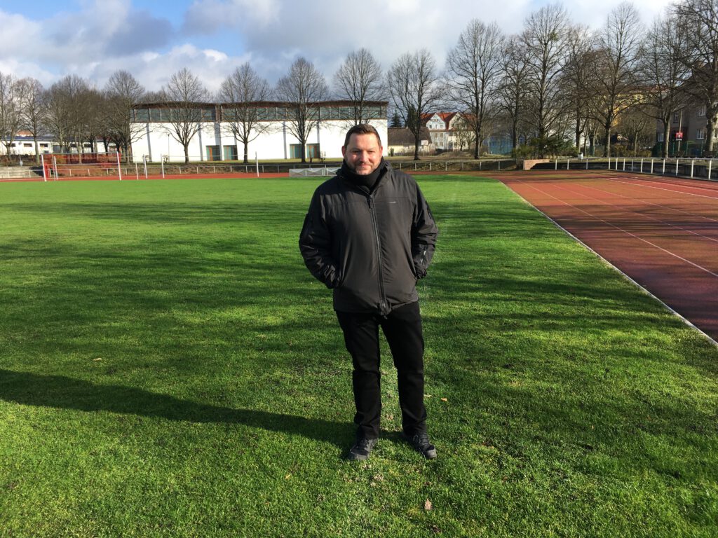 Götz Herrmann im Fitz-Lesch-Stadion